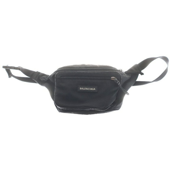 Balenciaga Explorer Nylon Body Waist Black Shoulder Bag - Picture 1 of 5